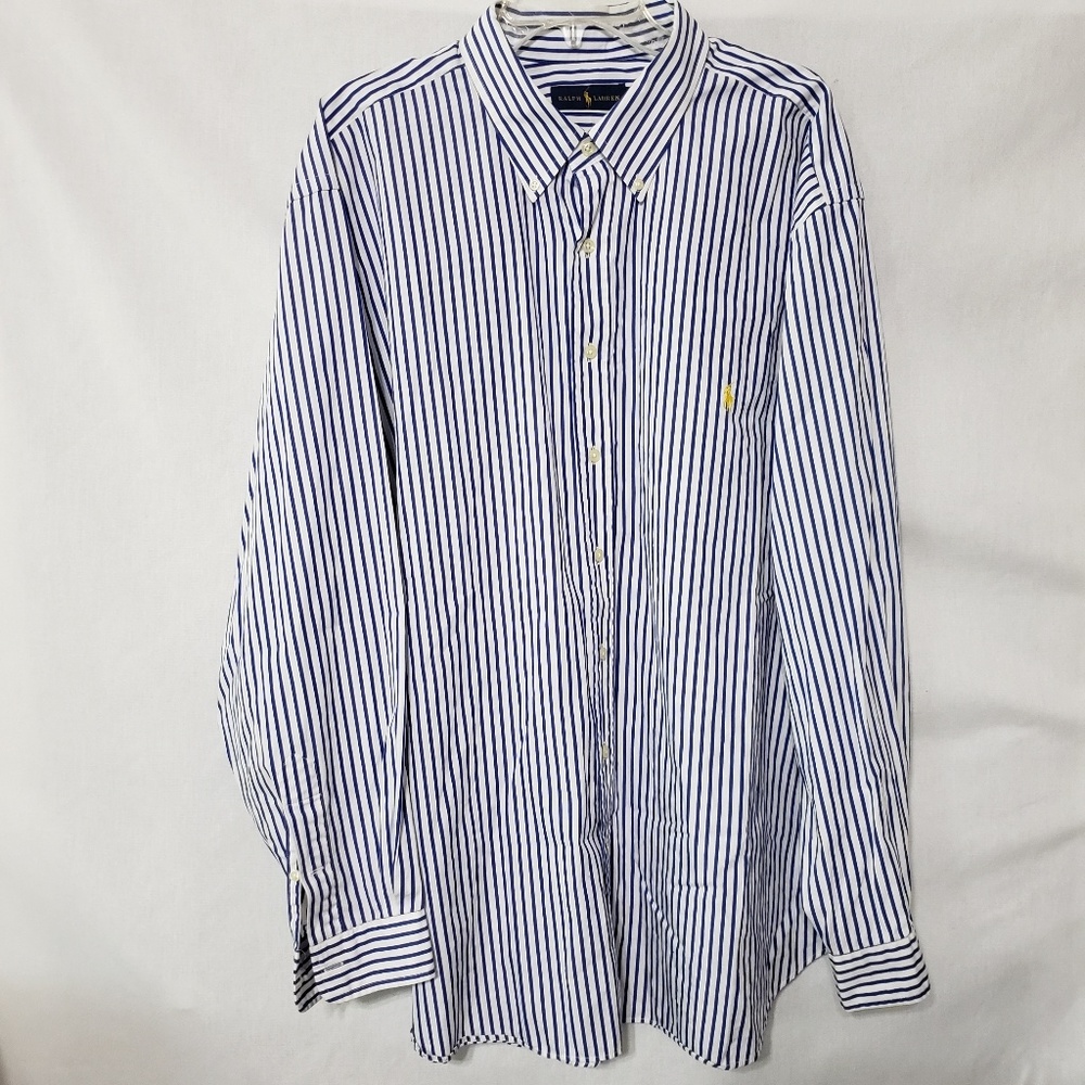 RALPH LAUREN Stripe Button Down Shirt (I-02)